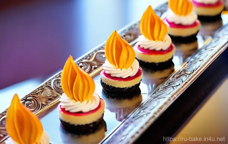 디저트 공산품 - **A modern and trendy "flat croissant" dessert, ready for a social media share.**
    *   **Descript...