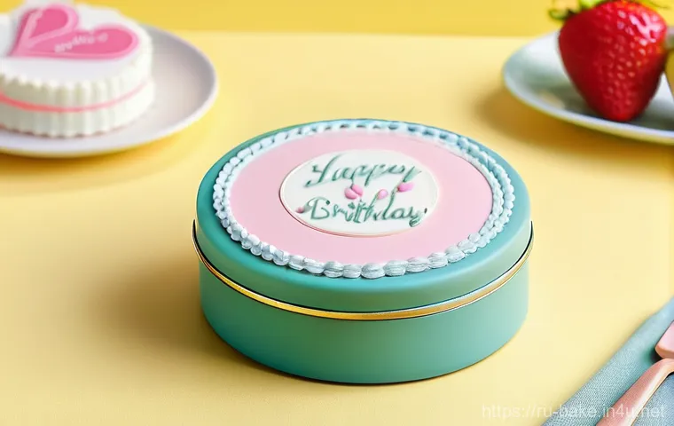 선물용 제과 제품 - **Prompt 1: Personalized Bento Cake in a Lunch Box**
    A charming, miniature bento cake, approxima...