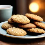 브랜드별 쿠키 제품 - **Prompt 1: Cozy Classic Russian Tea Cookies**
    "A heartwarming, softly lit close-up of a rustic ...