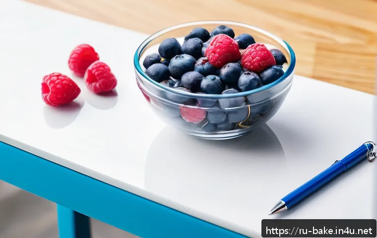 에너지 보충 간식 - A vibrant, detailed still life of a healthy office snack setup on a modern desk in a bright workspac...