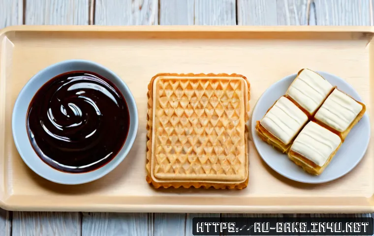 Home 17 디저트 과자 브랜드별 인기 - Photorealistic overhead comparison of popular Russian-style dessert snacks arranged in separate clea...